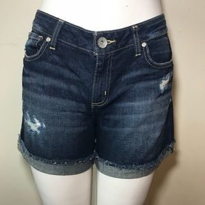 Denim Cuffed Shorts Size 12